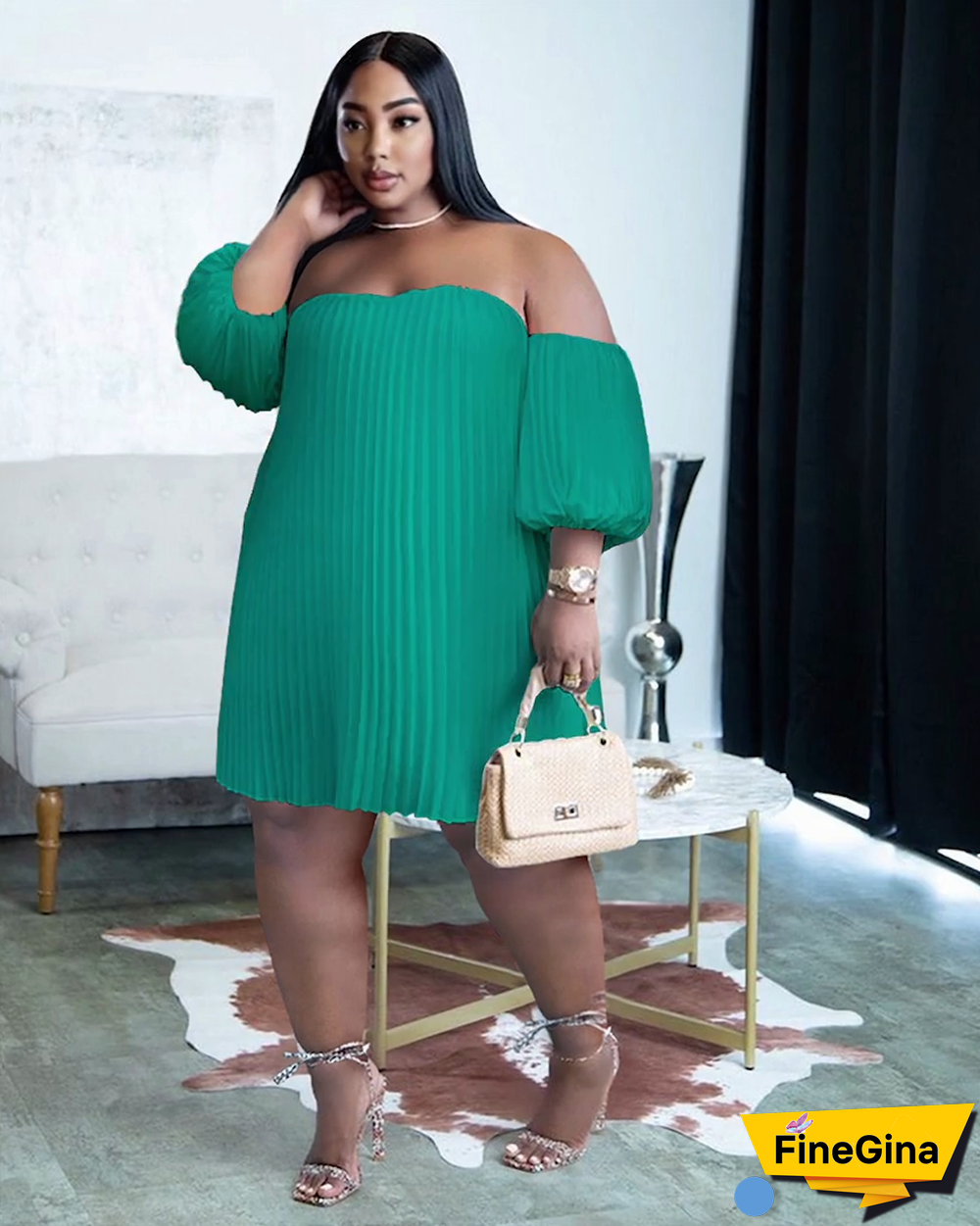 Normcore Pleated Dress