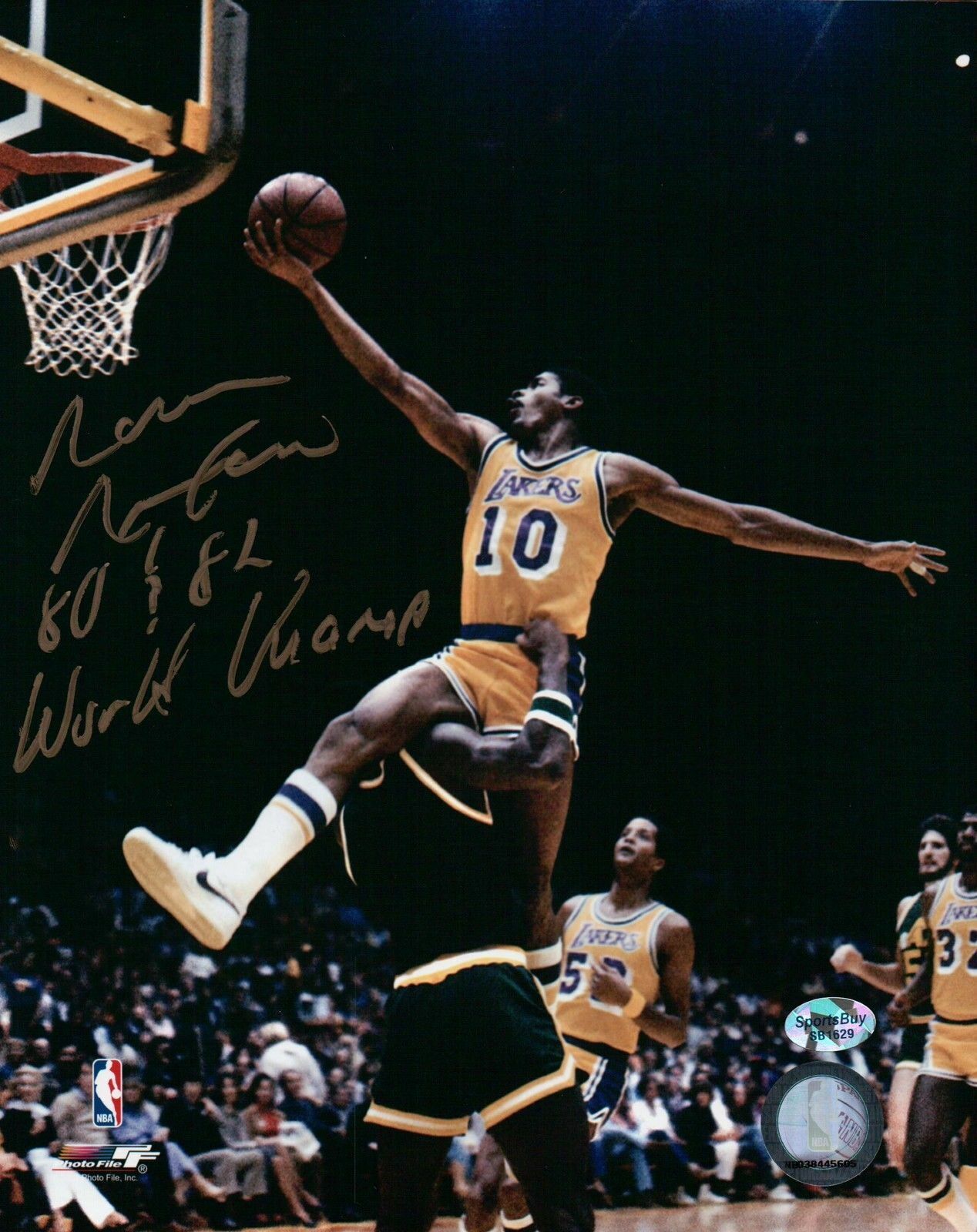 Norm Nixon Signed 8X10 Autograph Photo Poster painting 80-82 World Champ