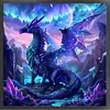 Dragon-14CT Stamped Cross Stitch 45*45cm tapestrymarket