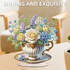 Flower Afternoon Tea Diamond Dot Painting Ornament DIY Double Sided