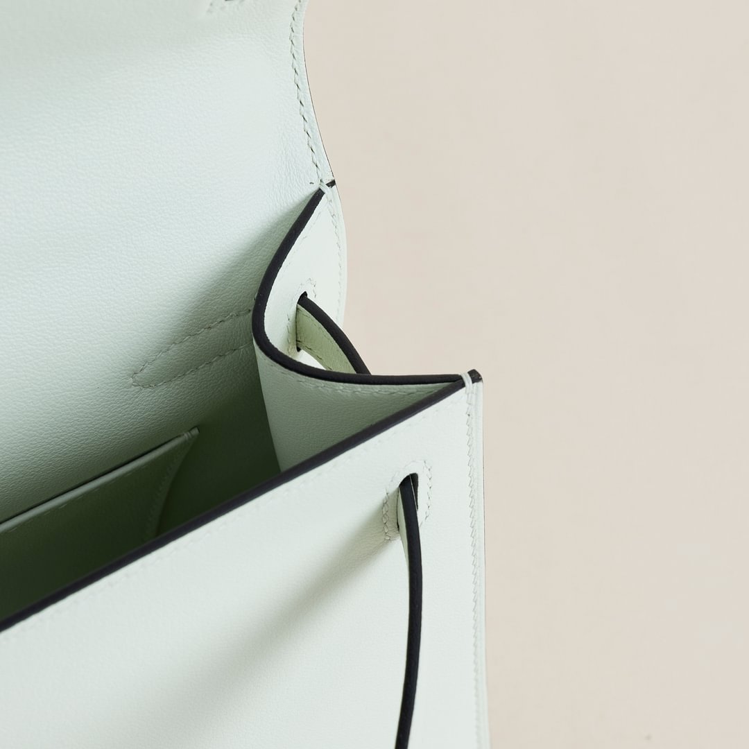 Kelly pochette Swift 0S Vert fizz&nbsp;PHW