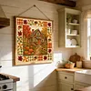 Stamped Cross Cross cross stitch kit for Adults Harvest Cabin Scene 11CT 45x45cm tapestrymarket