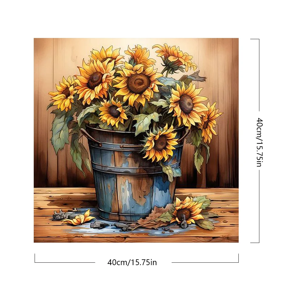 DIY Paint By Number 40*40cm - Sunflower