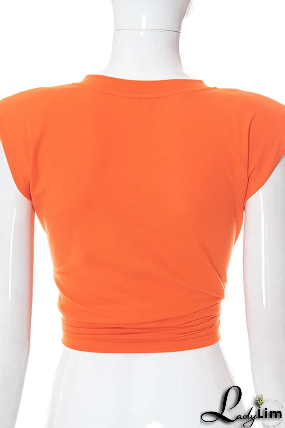 White Sexy Solid Bandage V Neck Tops
