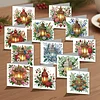 12Pcs Night Light DIY Diamond Painting Greeting Card Kit for Adults Gifts
