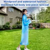 10Pcs Rain Ponchos with Drawstring Hood Waterproof Emergency Raincoat for Adults