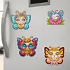 6Pcs Diamond Painting Acrylic Butterfly Fridge Stickers