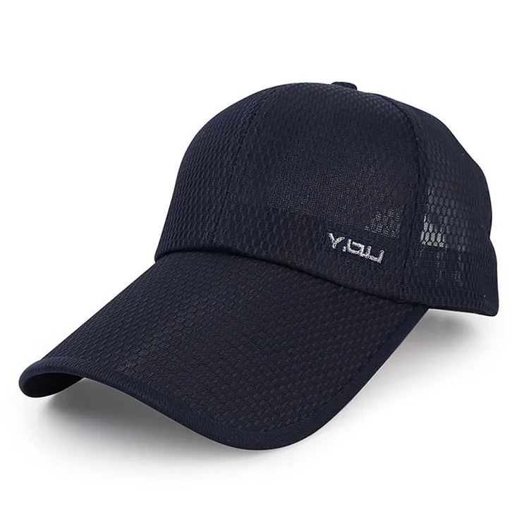 HatAppearance Big Eaves Unisex Sunshade Hat Sunhat Mesh Breathable Dome Summer Thin Baseball Hat Baseball Hat Acrylic