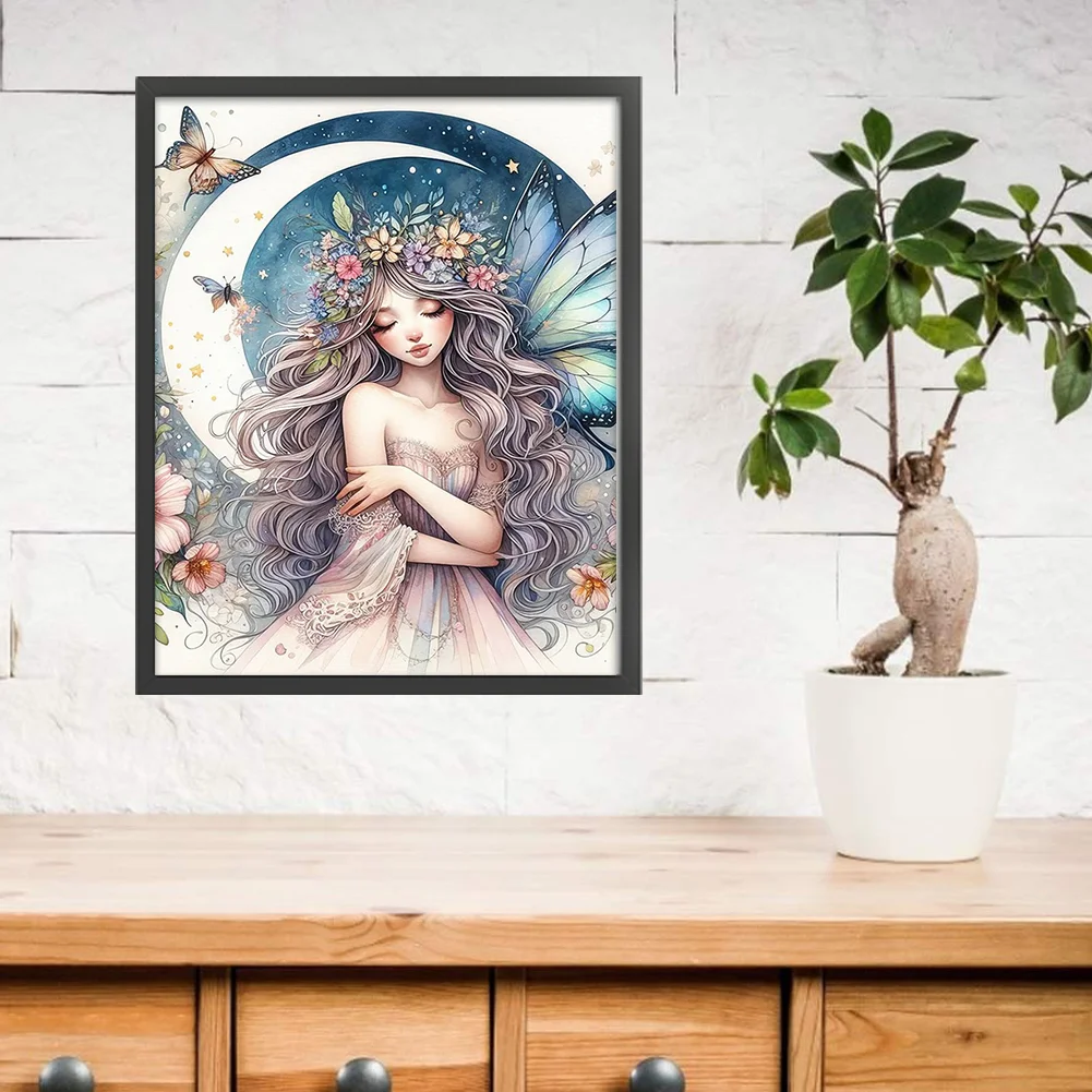 11CT Full Stamped Cross Stitch - Fairy(Canvas|40*50CM)