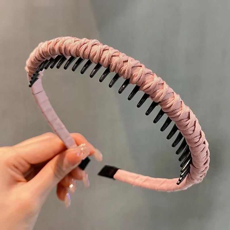 Women’s Minimalist Classic Style Solid Color Cloth Hair Band