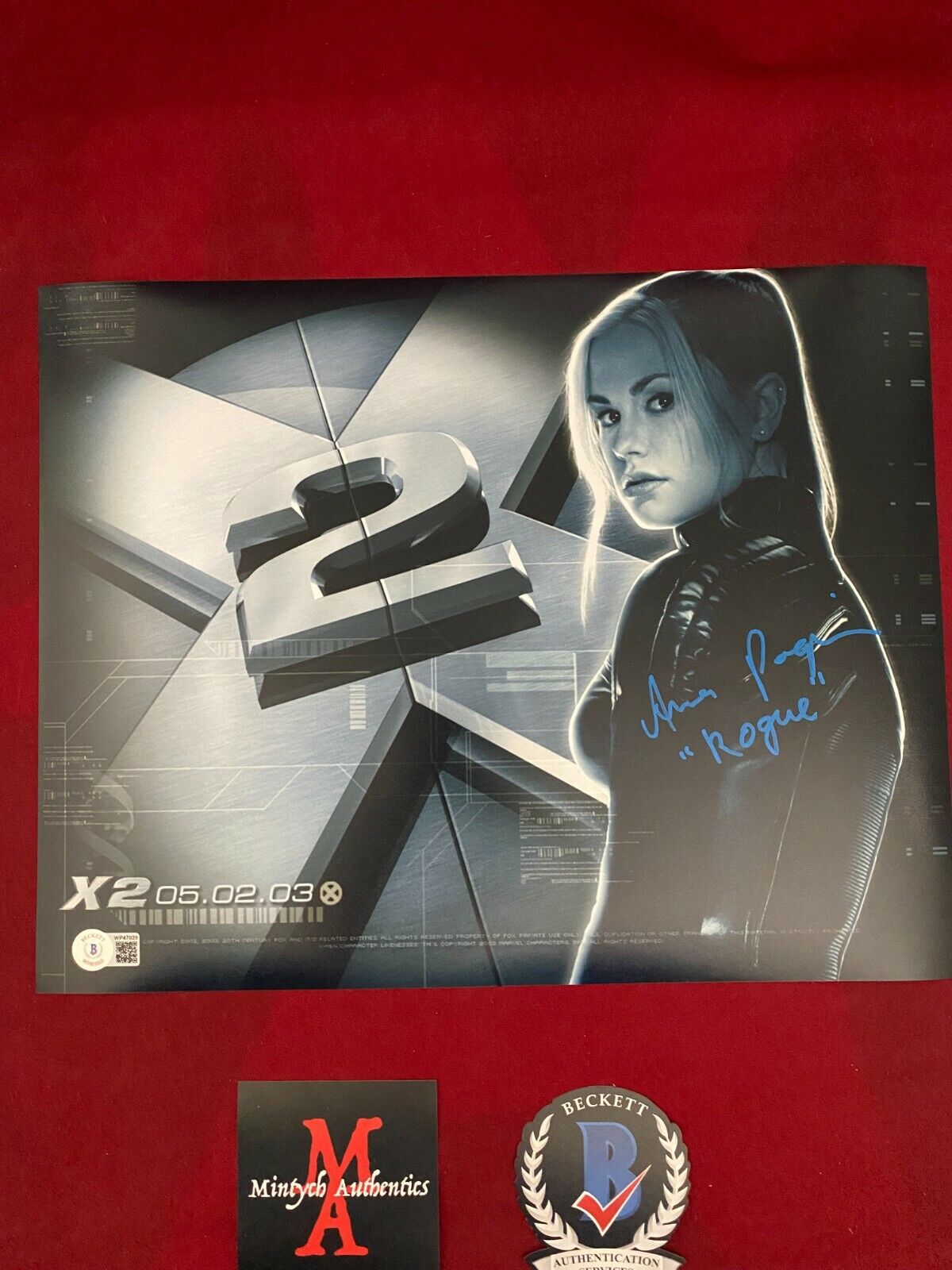 ANNA PAQUIN AUTOGRAPHED SIGNED 11x14 Photo Poster painting! X-MEN! ROGUE! BECKETT COA!