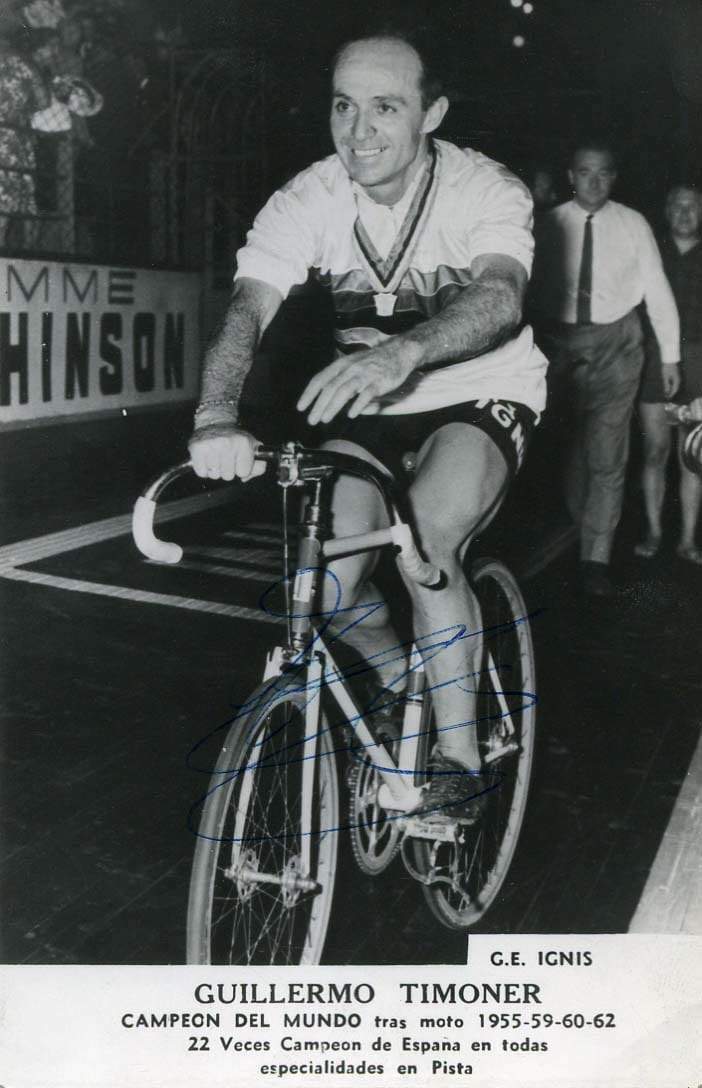 CYCLIST Guillermo Timoner autograph, signed vintage Photo Poster painting