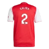 SALIBA #2 Arsenal Home Authentic Soccer Jersey 2025/26
