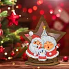 >SALE<Wooden Christmas Table Top Diamond Painting Ornament Kits Xmas Home Decor (D)