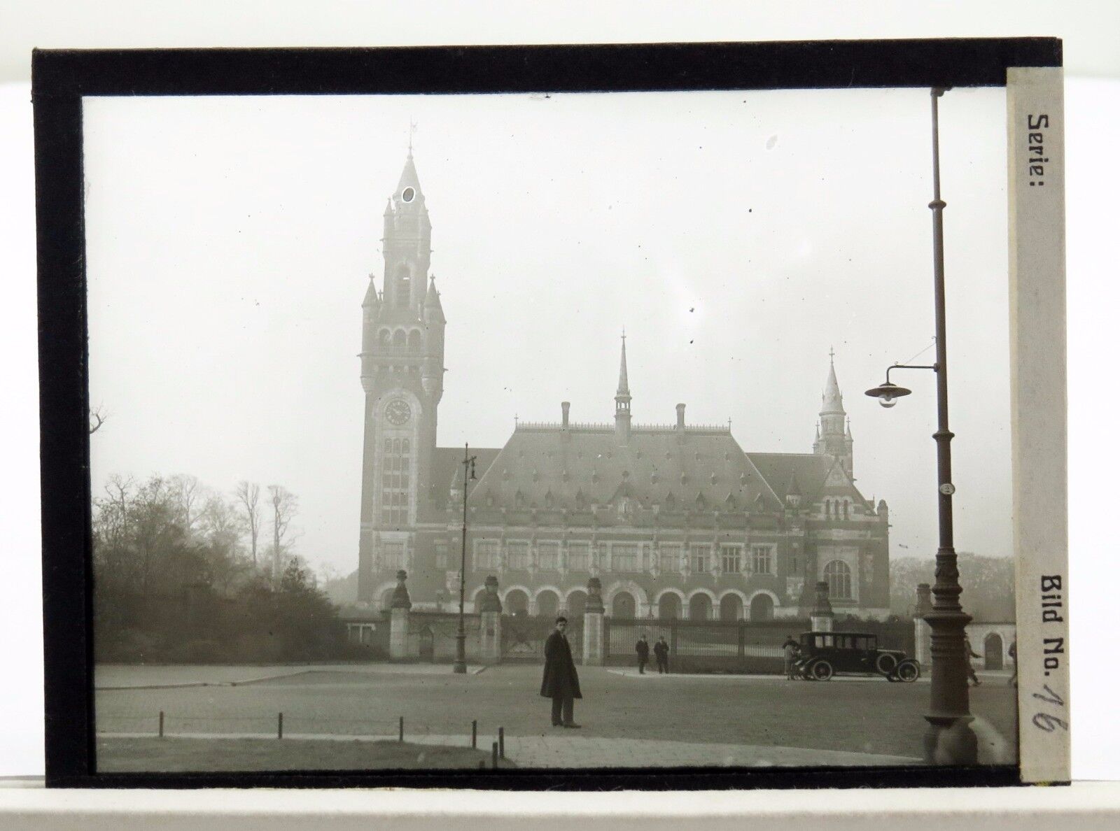 Glass Slide Negative - Glas Dia Foto - Den Haag Friedenspalast Holland (Lot-N-15