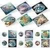 6Pcs Diamond Painting Marine Treasures Greeting Card Set with Envelopes for Birthdays Thanksgiving & Special Occasion