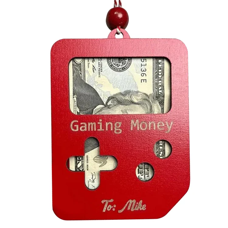 Christmas Game Console Card Holder for Xmas Tree Ornament (Red Game Console) gbfke