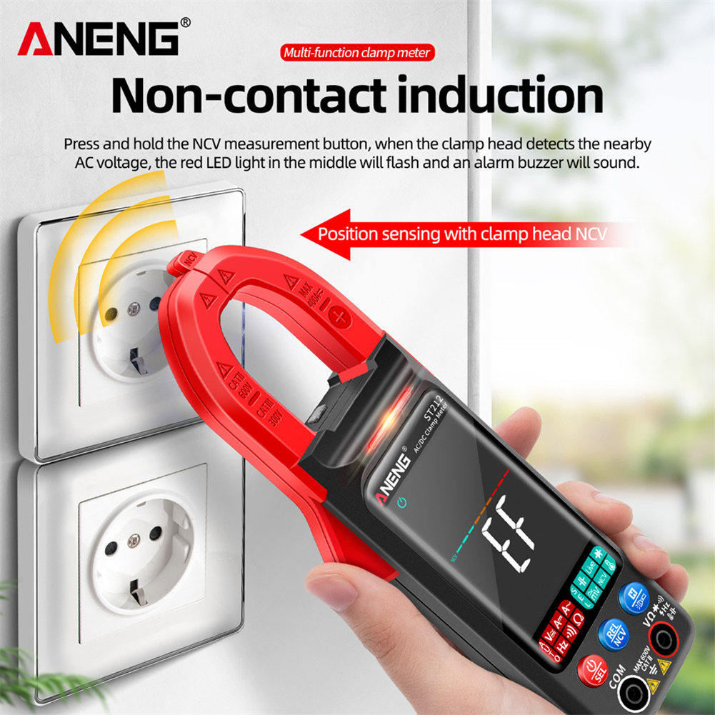 

ANENG ST212 6000 Counts Digital Clamp Meter DC/AC Current Tester Multimeter, Black, 501 Original