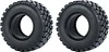 AMK 2Pcs 1.0" Rubber All Terrain Tires 25x50x20mm for 1/24 RC Crawler Cars Axial SCX24 AXI90081 AXI00001 AXI00002 1/18 TRX4M (2PCS)