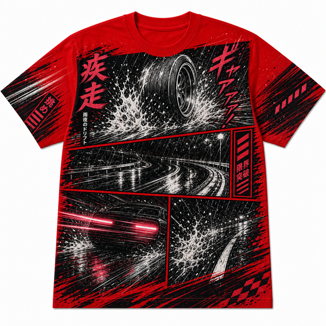 Motorsport Tail Light Cotton T-Shirt