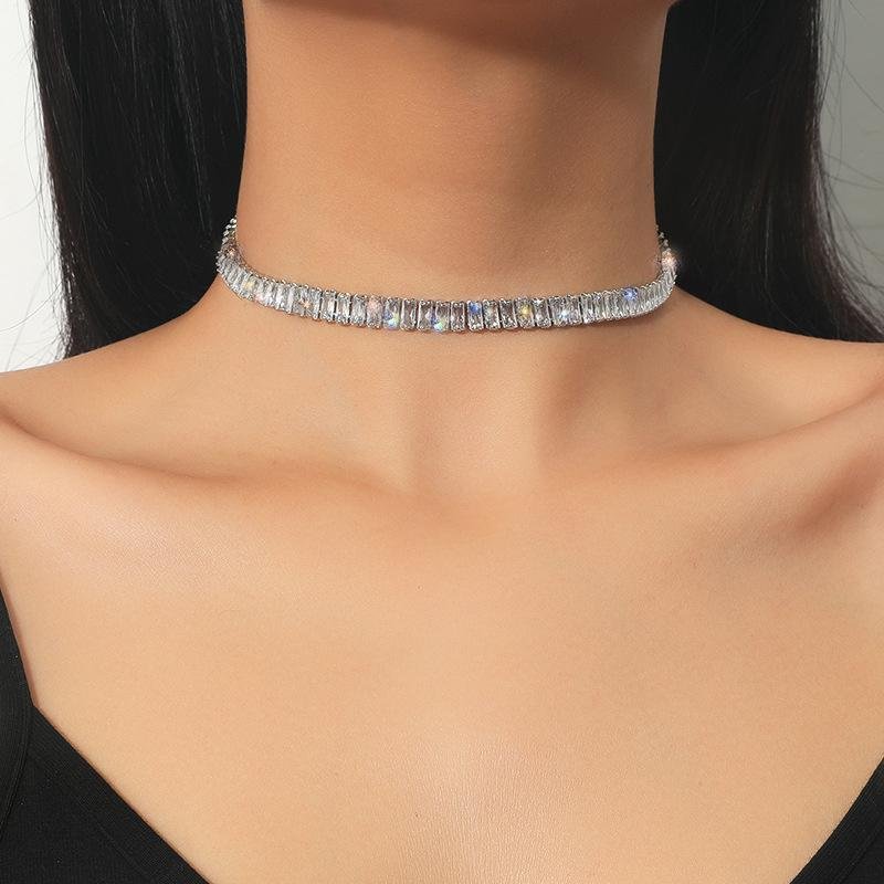 Zircon Crystal Choker Necklace