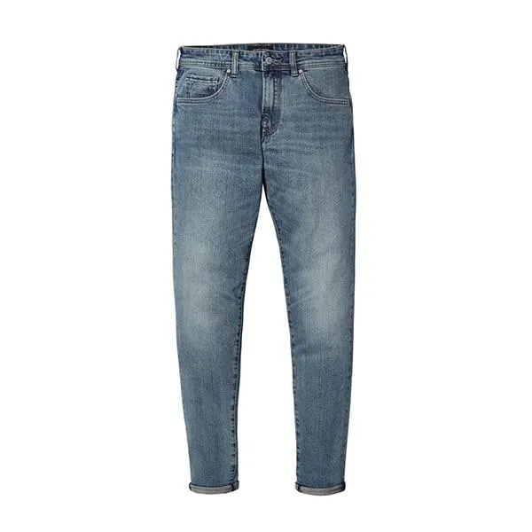 SIMWOOD 2021 New Jeans Men Classical Jean High Quality Straight Leg Male Casual Pants Plus Size Cotton Denim Trousers  180348