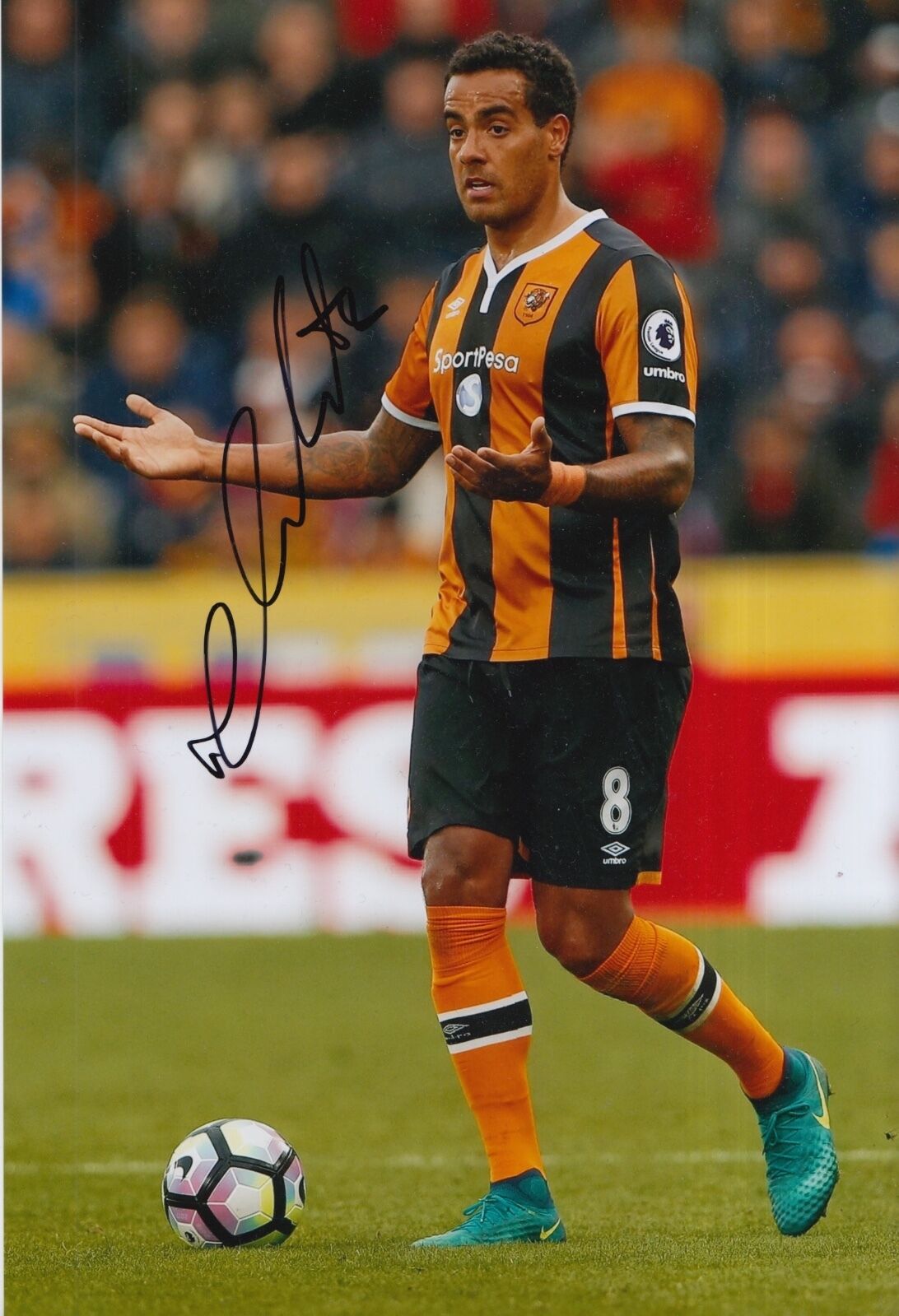 HULL CITY HAND SIGNED TOM HUDDLESTONE 12X8 Photo Poster painting 2.