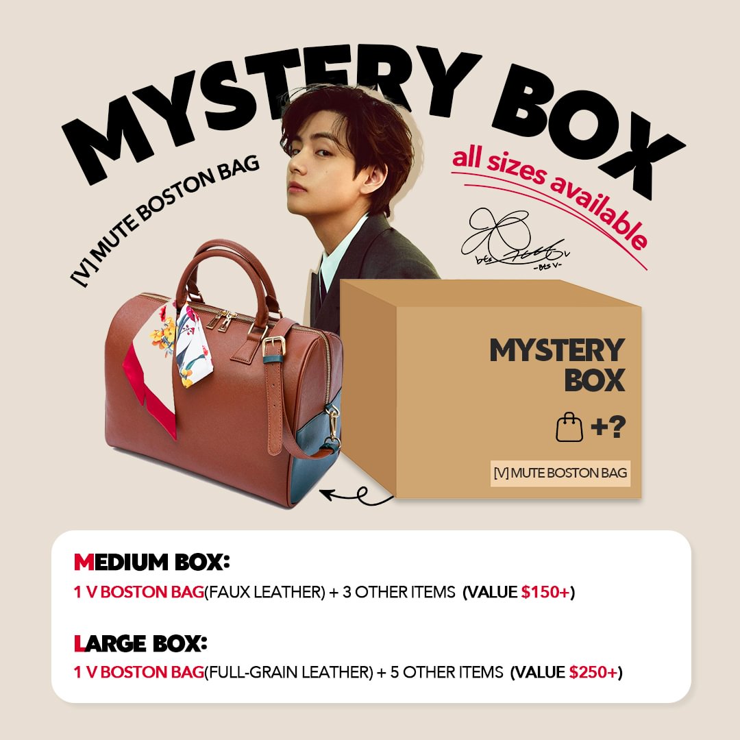 Kpop BTS Boston Bag Mystery Box