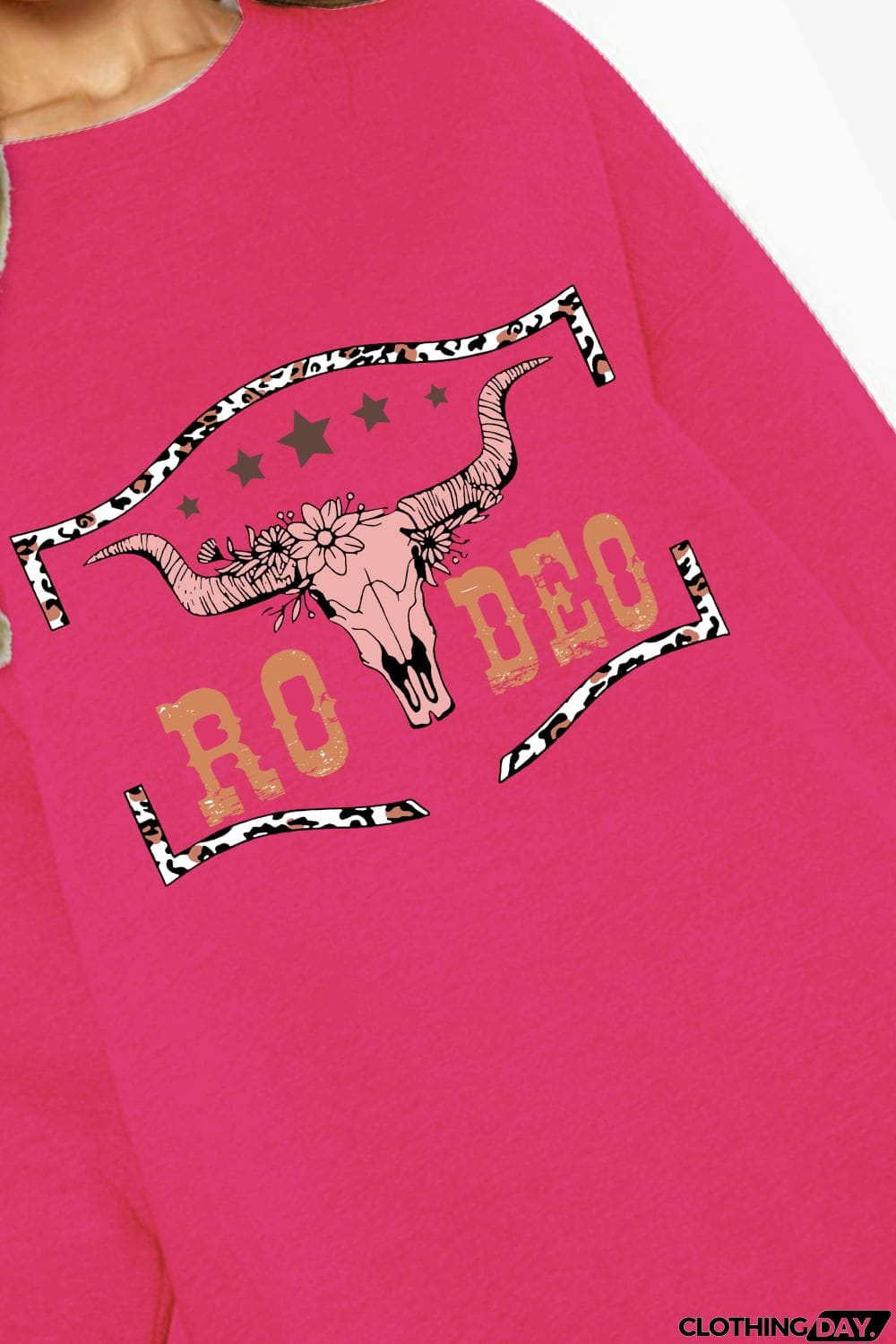 Simply Love Full Size Round Neck Dropped Shoulder RODEO Graphic Sweatshirt