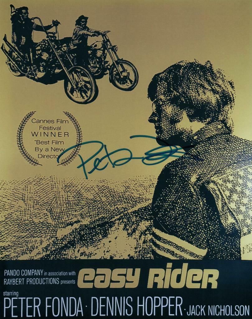 Peter Fonda signed 8x10 Photo Poster painting picture autographed good looking plus COA