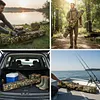2 Layers 600D Oxford Fishing Pole Case & Bag Fishing Pole Storage Bag for Travel