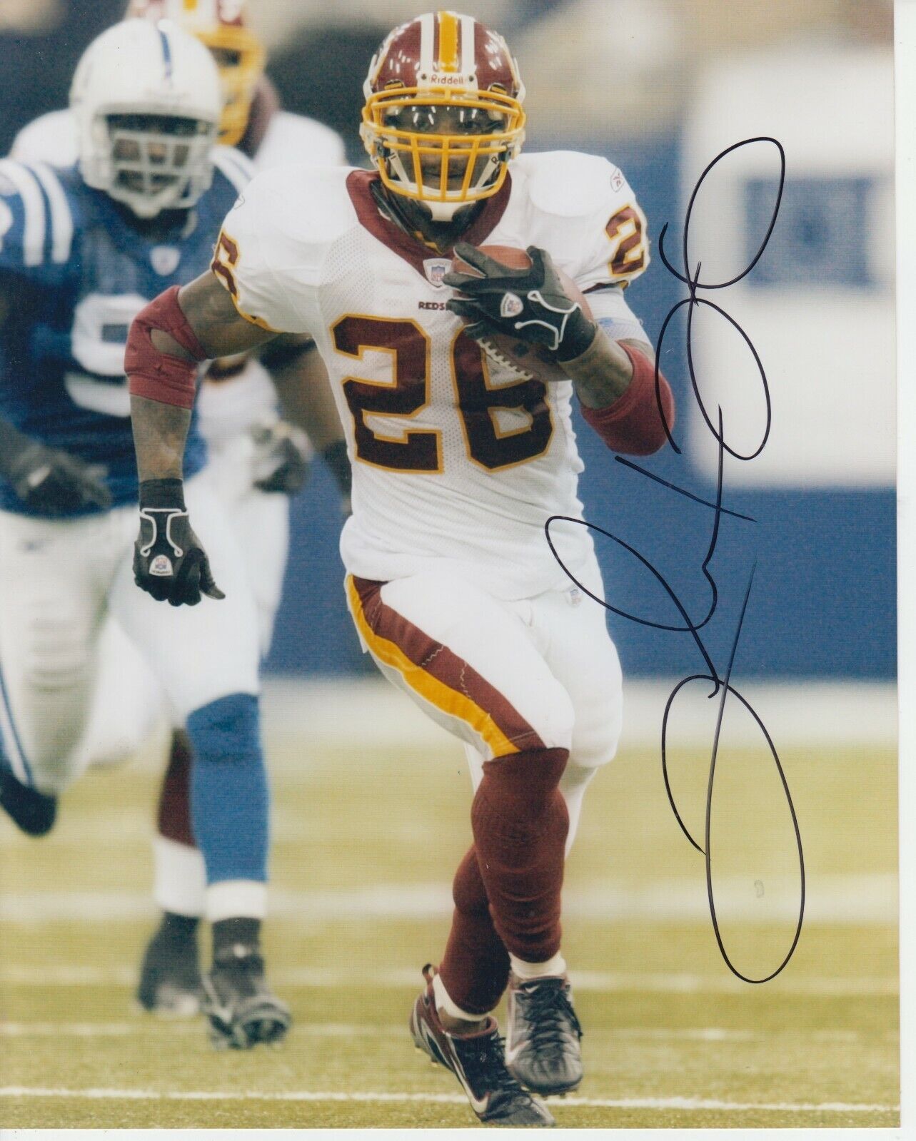 Clinton Portis 8x10 Signed Photo Poster painting w/ COA Washington Redskins #1