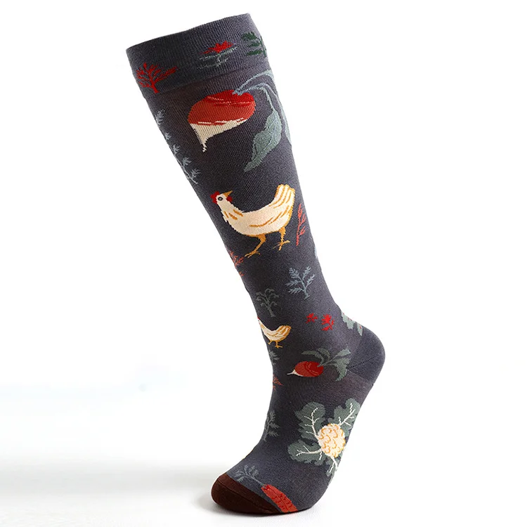 Soft Warm Retro Animal Contrasting Socks