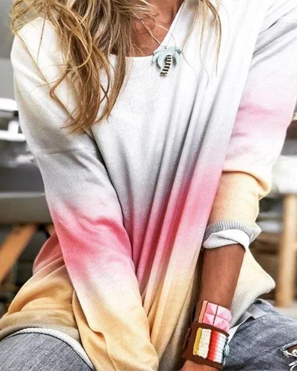 Casual Cotton Crew Neck Long Sleeve Shirts & Tops