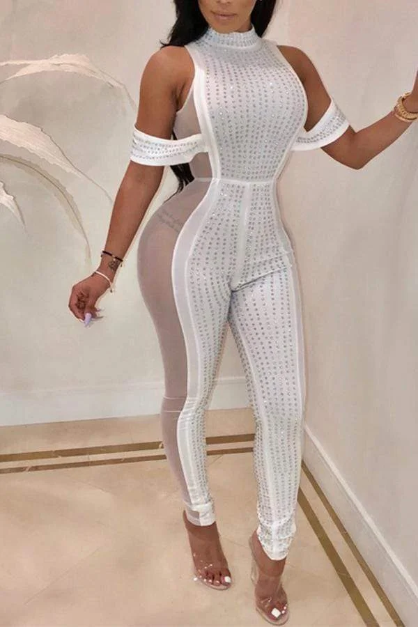 Sexy See-through Skinny One-piece Jumpsuit