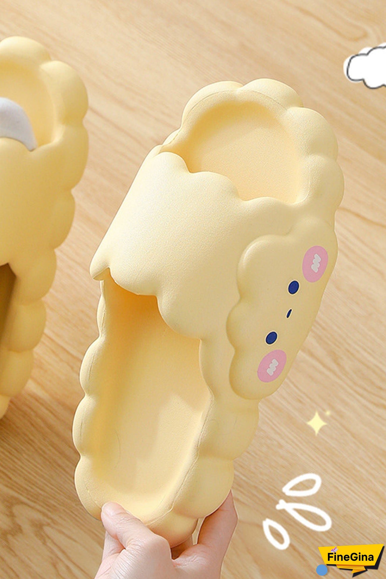 Cloud Solid Color Flat Slippers