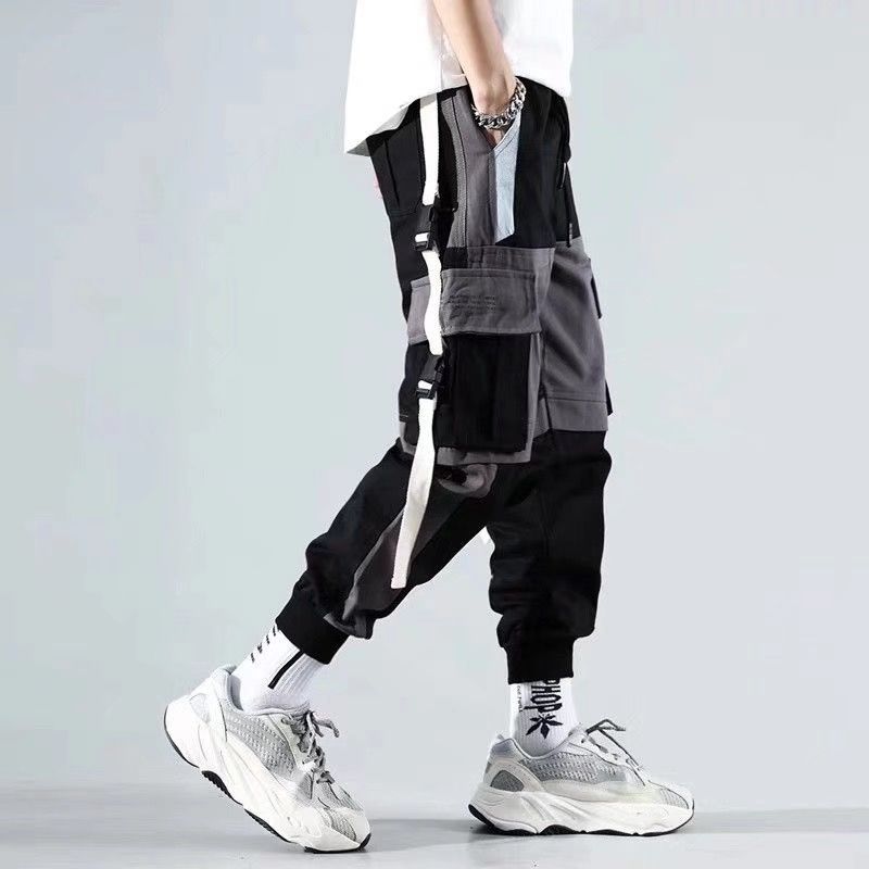 Techwear Fashion Patchwork Pocket Slim Cargo Pants / TECHWEAR CLUB / Techwear