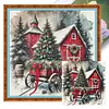 Christmas Scenery-11CT Stamped/Counted Cross Stitch 45*45cm/17.72*17.72in tapestrymarket