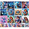 Disney stitch-plein diamant rond peinture-30 * 30cm
