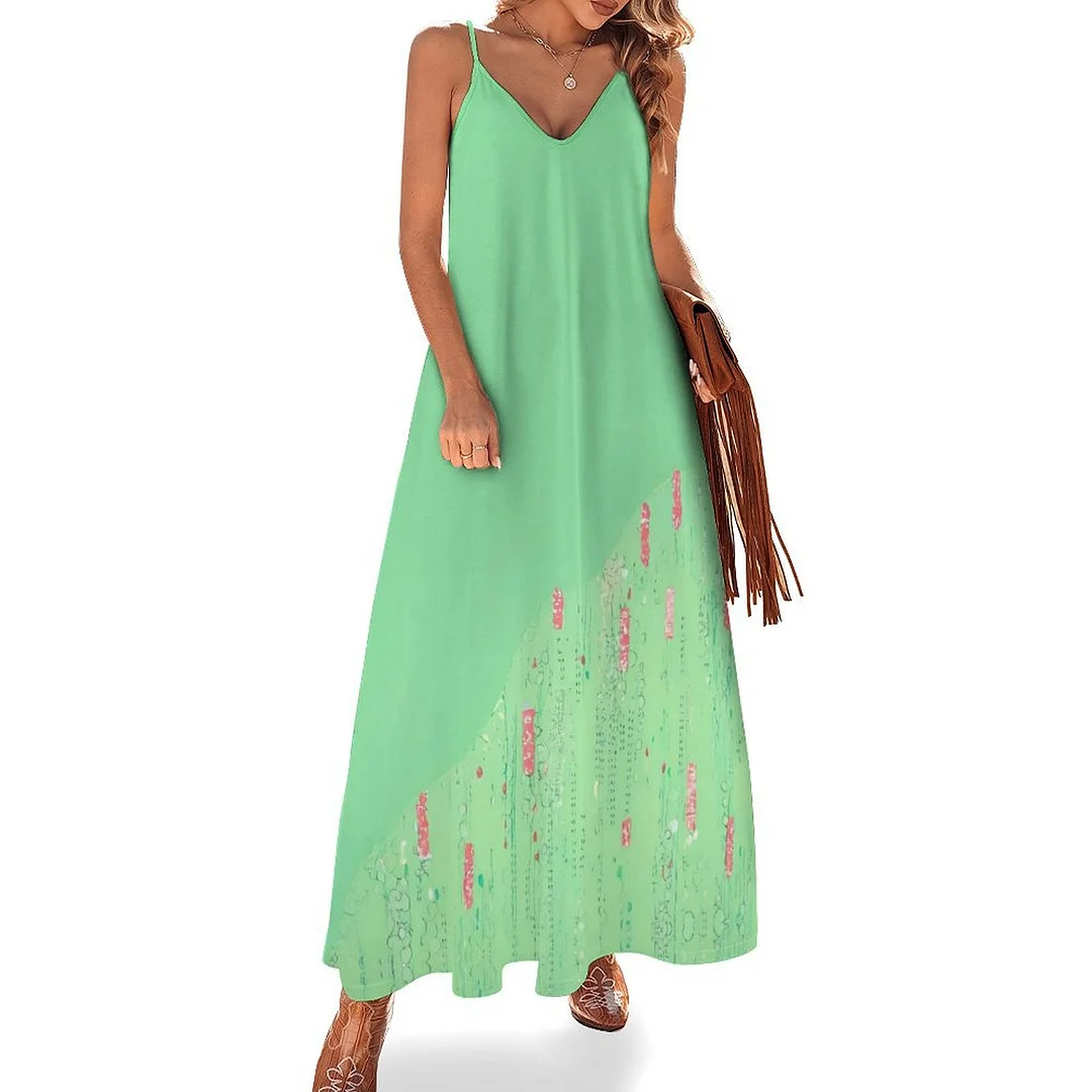 Style & Comfort for Mature Women Plus Size Printed Sling Casual Women Maxi Dress in Pattern Purple, Glitter, Black