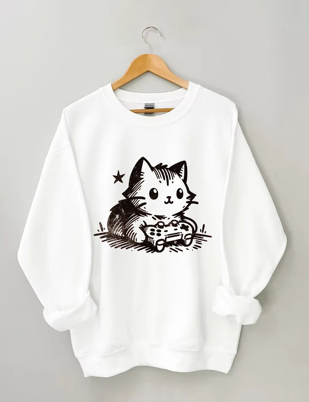 Funny Gamer Cat Sweatshirt