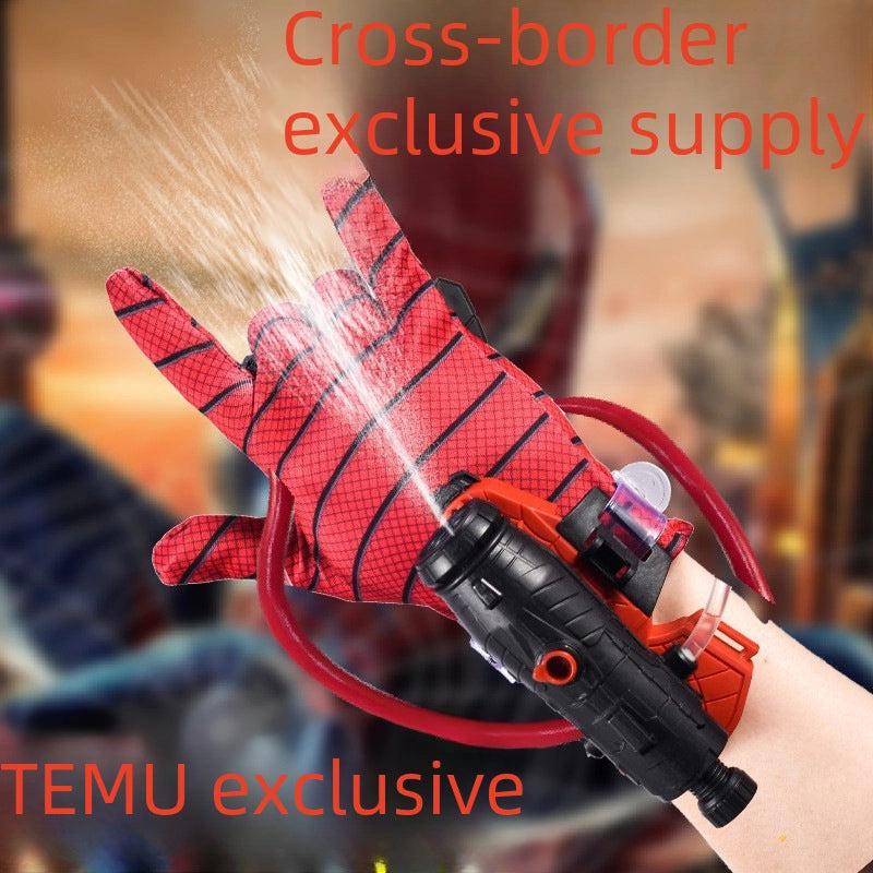 Spider Wrist Launcher Children's Wearable Spider Gloves Water Play Toy Manual Press Water Gun