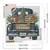 (40*40cm)Christmas Car - Full Round Drill Diamond Painting