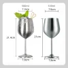 Unbreakable Durable Stainless Steel Wine Glasses
