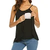 Maternity Strappy Vest Nursing Tops T-Shirt Blouse
