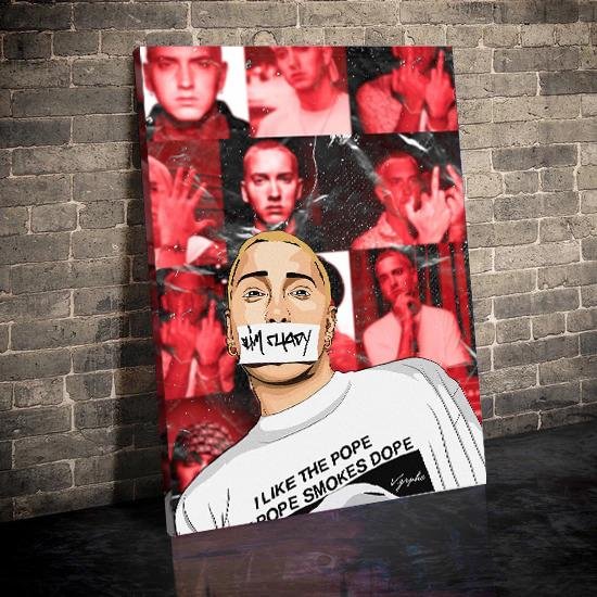 Eminem HIP HOP Canvas Wall Art MusicWallArt