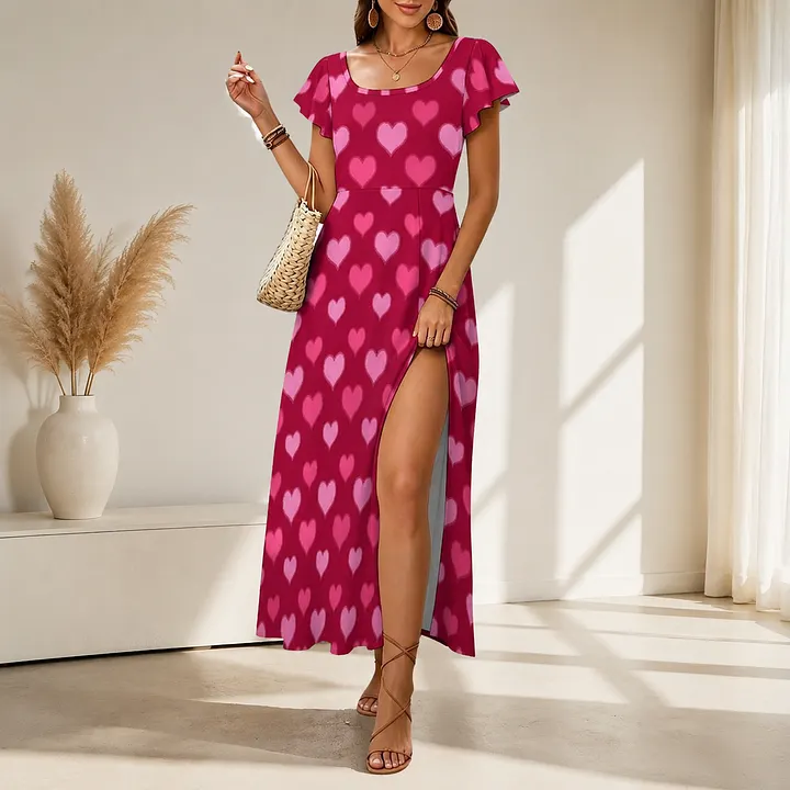 slit midi dress The Yellow V Neck Floral 164 Beautiful Woman Green greenguard Perfect for any event SIZE:IT 46