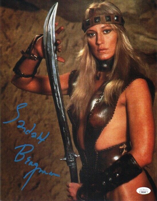 SANDAHL BERGMAN Authentic Hand-Signed CONAN THE BARBARIAN 11x14 Photo Poster painting (JSA COA)