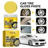 100g Tire Coating Wax Car Auto Tire Refurbishing Agent Dustproof Rim Cleaner Wax