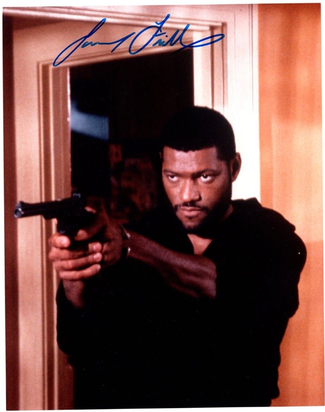 Laurence Fishburne Actor Movie Star Hand Signed Autograph 8x10 Photo Poster painting